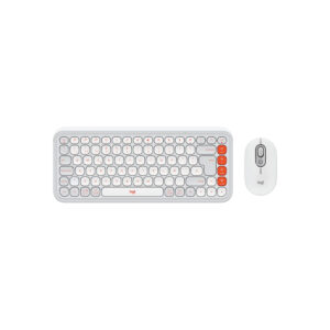 Combo Logitech/teclado y Mouse Pop Icon/wireless/easy-switch/hasta 3 Dispositivos/white