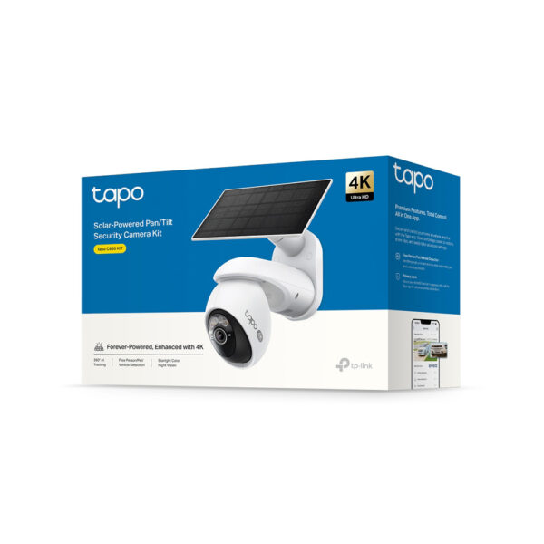 TPLCAMIP0TAPOC660KIT_1_1.jpg Camara Tplink/tapo C660 Kit/4k/vision Nocturna Color /con Panel Solar Inclu/2.4 a 5 Ghz / 360 Grad