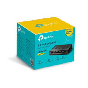 Switch Tp-link Ls1005g 5 Puertos Gigabit, Cubierta Plastica, Diseño Escritorio, Plug & Play
