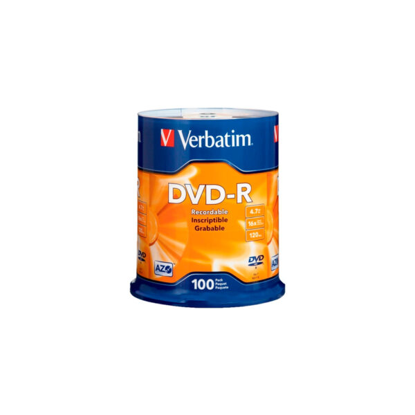Optico Verbatim 96525 Dvd-r 4.7gb 16x 100pk Bulk